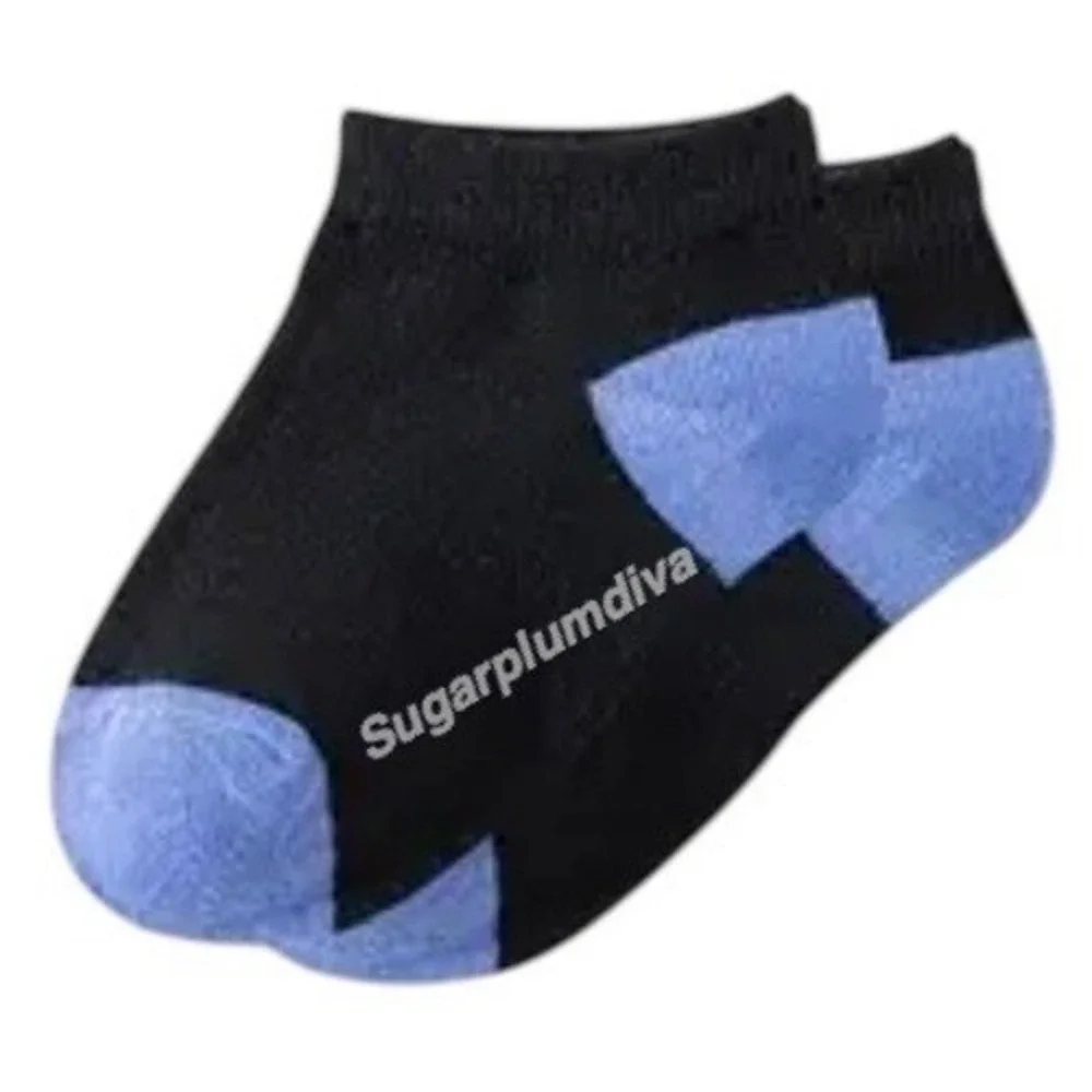 All Seasons Low Cut Toddler Unisex Kids Cushion Arch Socks MEDIUM Soft Black 5pk
